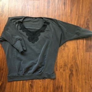 Ella Moss Cotton Top with half arm length sleeves